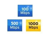100Mbps / 1000Mbps