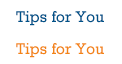 Tips for you